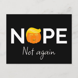 Anti-Trump - Nee, niet weer Halloween-editie I Briefkaart