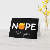 Anti-Trump - Nee, niet weer Halloween-editie I Kaart (Gele Bloem)