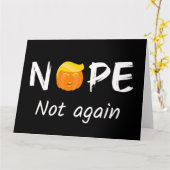 Anti-Trump - Nee, niet weer Halloween Editie II Kaart (Gele Bloem)