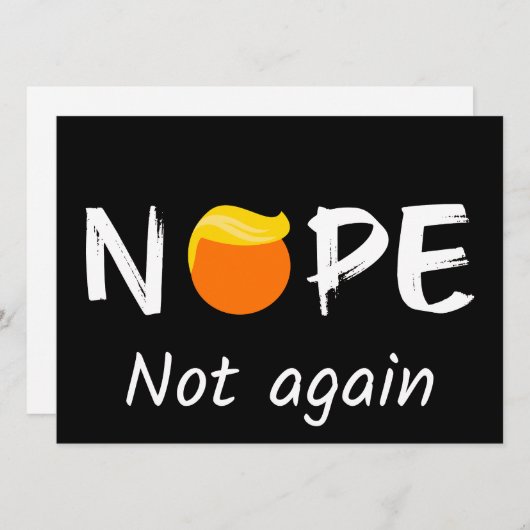 Anti-Trump - Nee, niet weer Halloween Edition I (Voorkant / Achterkant)