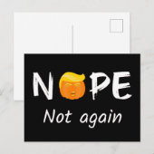 Anti-Trump - Nee, niet weer Halloween Edition II Briefkaart (Voorkant / Achterkant)