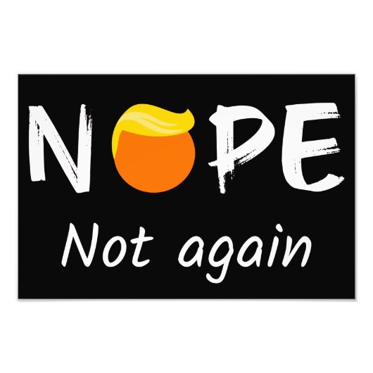 Anti-Trump - Nee, niet weer Halloween Edition II Foto Afdruk (Voorkant)