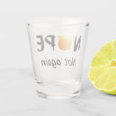 Anti-Trump - Nee, niet weer Halloween Edition II Shot Glas (Achterkant)