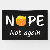 Anti-Trump - Nee, niet weer Halloween Edition II Spandoek (Horizontaal)