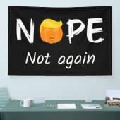 Anti-Trump - Nee, niet weer Halloween Edition II Spandoek (Beurs)