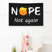 Anti-Trump - Nee, niet weer Halloween Edition II Spandoek (Insitu)