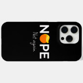 Anti-Trump - Nee, niet weer I Case-Mate iPhone Case (Achterkant (horizontaal))