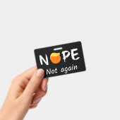 Anti-Trump - Nee, niet weer II Badge (Handheld)