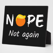 Anti-Trump - Nee, niet weer II Fotoplaat (Zijkant)