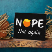 Anti-Trump - Nee, niet weer II Fotoplaat (Zijkant)