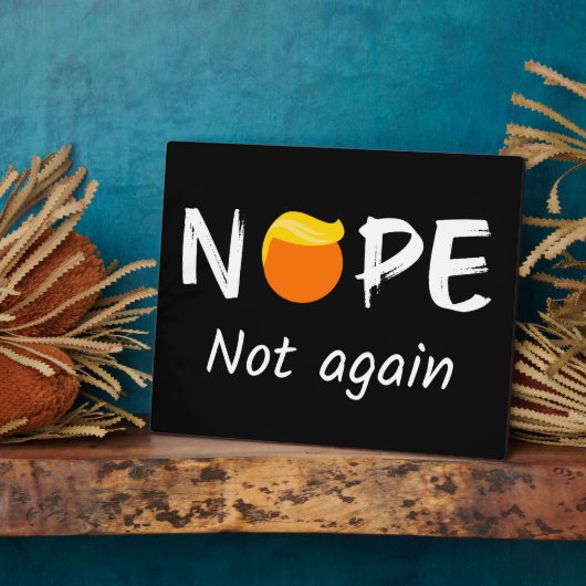 Anti-Trump - Nee, niet weer II Fotoplaat (Zijkant)