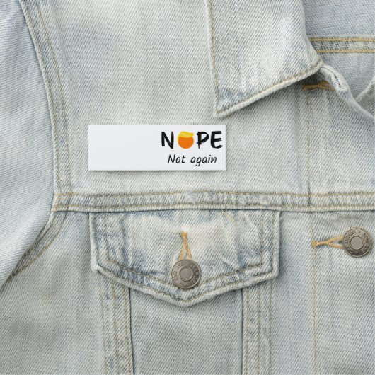 Anti-Trump - Nee, niet weer II Naamplaatje (In situ)