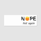 Anti-Trump - Nee, niet weer II Naamplaatje (Voorkant)