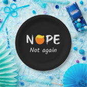 Anti-Trump - Nee, niet weer II Papieren Bordje (Feest)