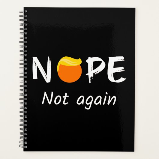 Anti-Trump - Nee, niet weer II Planner (Voorkant)