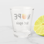 Anti-Trump - Nee, niet weer II Shot Glas (Achterkant)