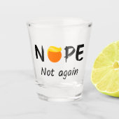 Anti-Trump - Nee, niet weer II Shot Glas (Voorkant)