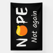Anti-Trump - Nee, niet weer II Spandoek (Verticaal)