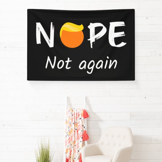 Anti-Trump - Nee, niet weer II Spandoek (Insitu)