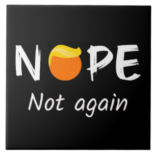 Anti-Trump - Nee, niet weer II Tegeltje