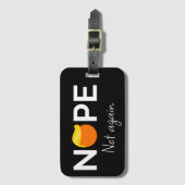 Anti-Trump - Nee, niet weer ik Bagagelabel (Voorkant (verticaal))