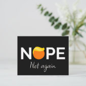 Anti-Trump - Nee, niet weer ik Briefkaart (Staand voorkant)