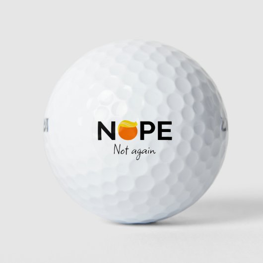 Anti-Trump - Nee, niet weer ik Golfballen (Voorkant)