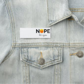 Anti-Trump - Nee, niet weer ik Naamplaatje (In situ)