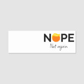 Anti-Trump - Nee, niet weer ik Naamplaatje (Voorkant)