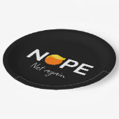 Anti-Trump - Nee, niet weer ik Papieren Bordje (Gekanteld)