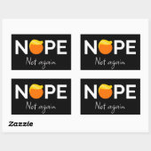 Anti-Trump - Nee, niet weer ik Rechthoekige Sticker (Vel)