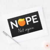 Anti-Trump - Nee, niet weer ik Rechthoekige Sticker (Envelop)