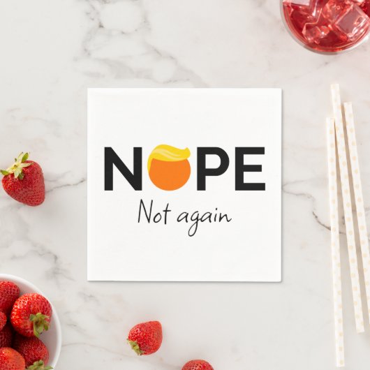 Anti-Trump - Nee, niet weer ik Servet (Insitu)