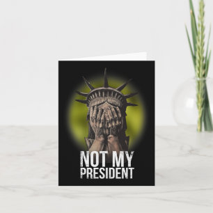 Anti Trump niet mijn President Teeshirt Verzet Kaart