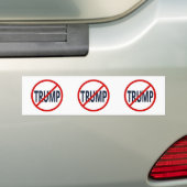 Anti-Trump No Trump Bumpersticker (Op auto)