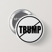 Anti Trump No Trump Custom Donald Trump Ronde Button 5,7 Cm (Voorkant /achterkant)