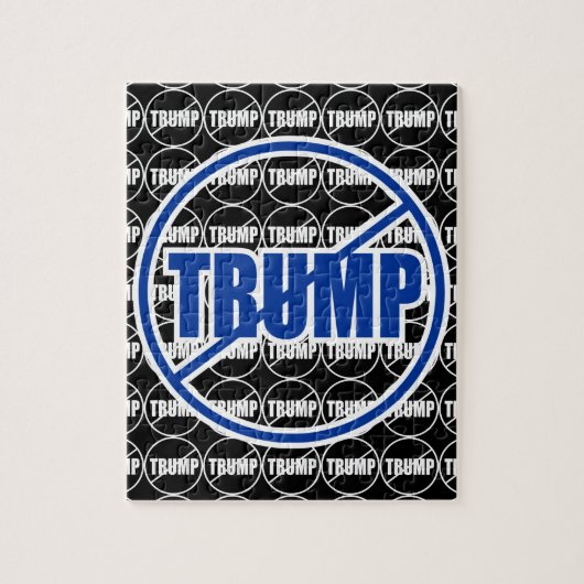 Anti Trump No Trump Custom Legpuzzel (Verticaal)