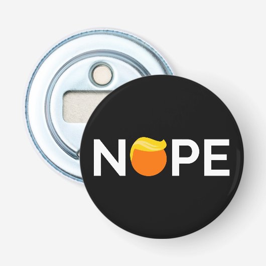 Anti-Trump - Nope Edition Button Flesopener (Voorkant)