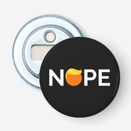 Anti-Trump - Nope Edition Button Flesopener (Voorkant)