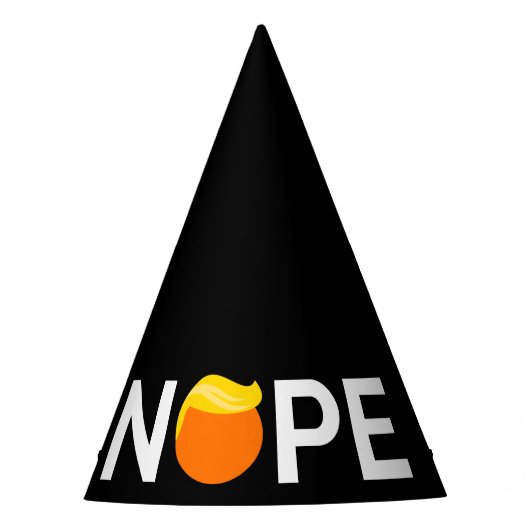 Anti-Trump - Nope Edition Feesthoedjes (Voorkant)
