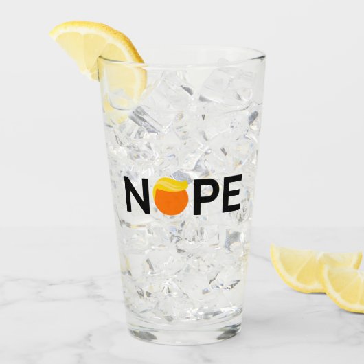 Anti-Trump - Nope Edition Glas (Voorkant ijs)