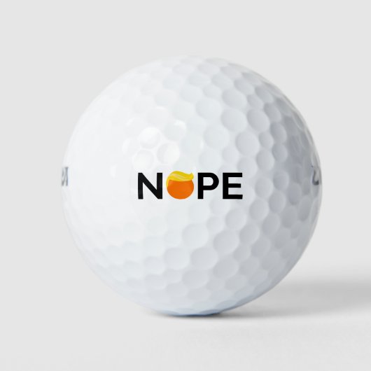 Anti-Trump - Nope Edition Golfballen (Voorkant)
