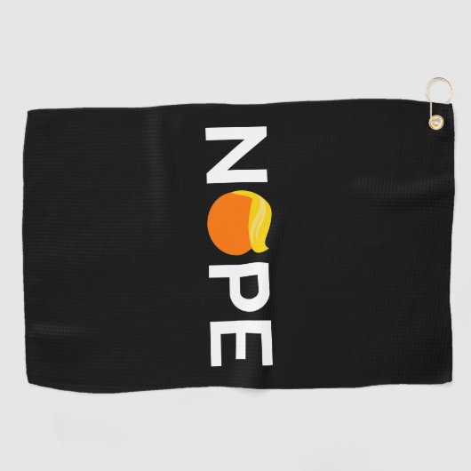 Anti-Trump - Nope Edition Golfhanddoek (Horizontaal)