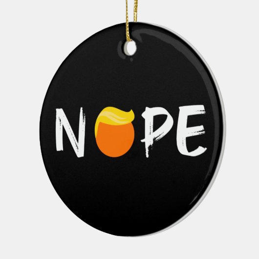 Anti-Trump - Nope Edition II Keramisch Ornament (Links)