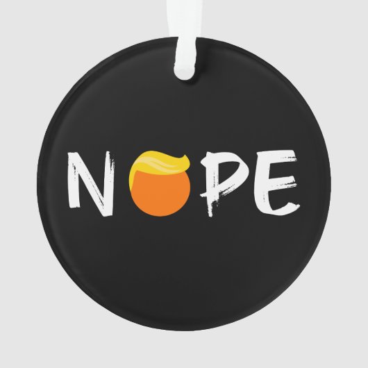 Anti-Trump - Nope Edition II Ornament (achterkant)