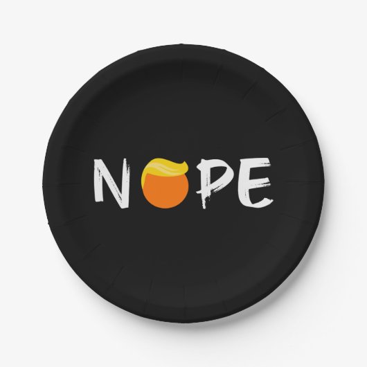 Anti-Trump - Nope Edition II Papieren Bordje (Voorkant)