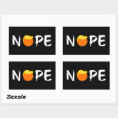 Anti-Trump - Nope Edition II Rechthoekige Sticker (Vel)