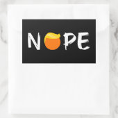 Anti-Trump - Nope Edition II Rechthoekige Sticker (Tas)