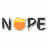 Anti-Trump - Nope Edition II Sticker (Voorkant)