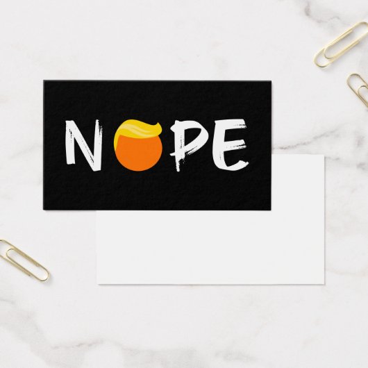 Anti-Trump - Nope Edition II Visitekaartje (Kantoor)